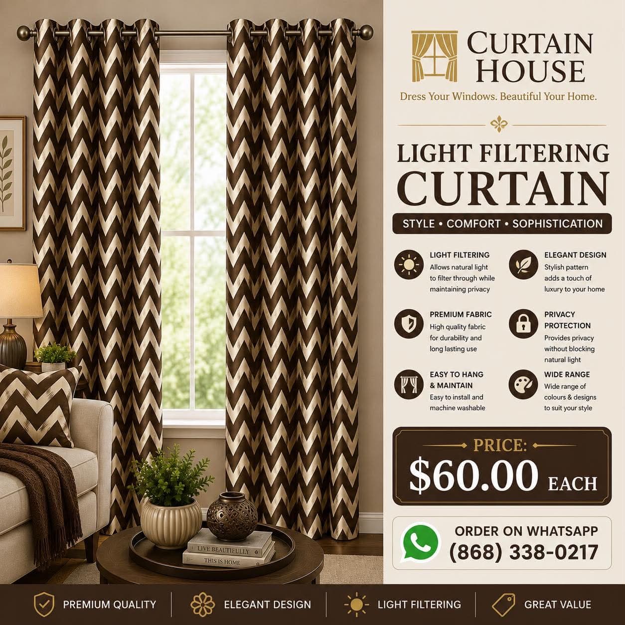 Grommet Curtain