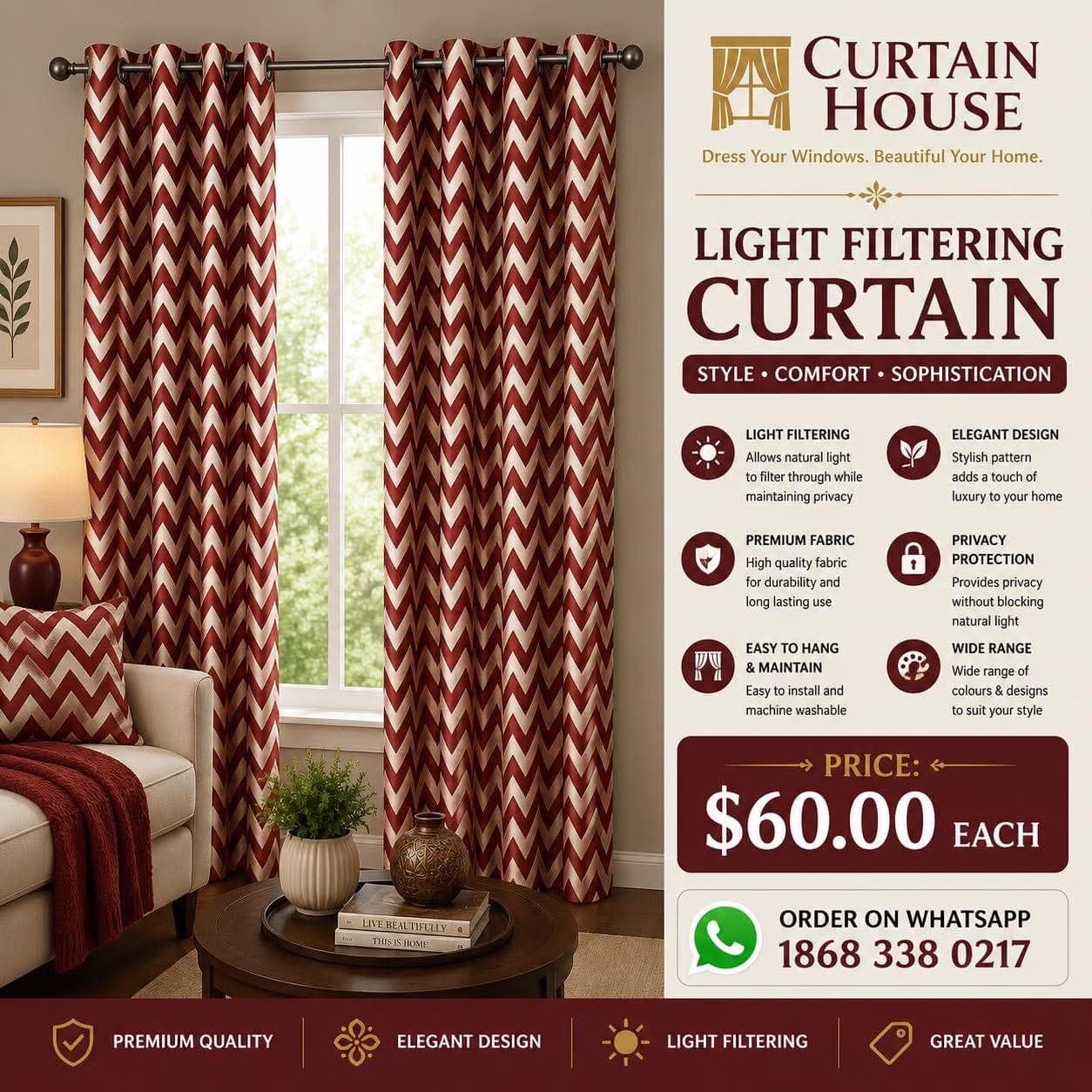 Grommet Curtain