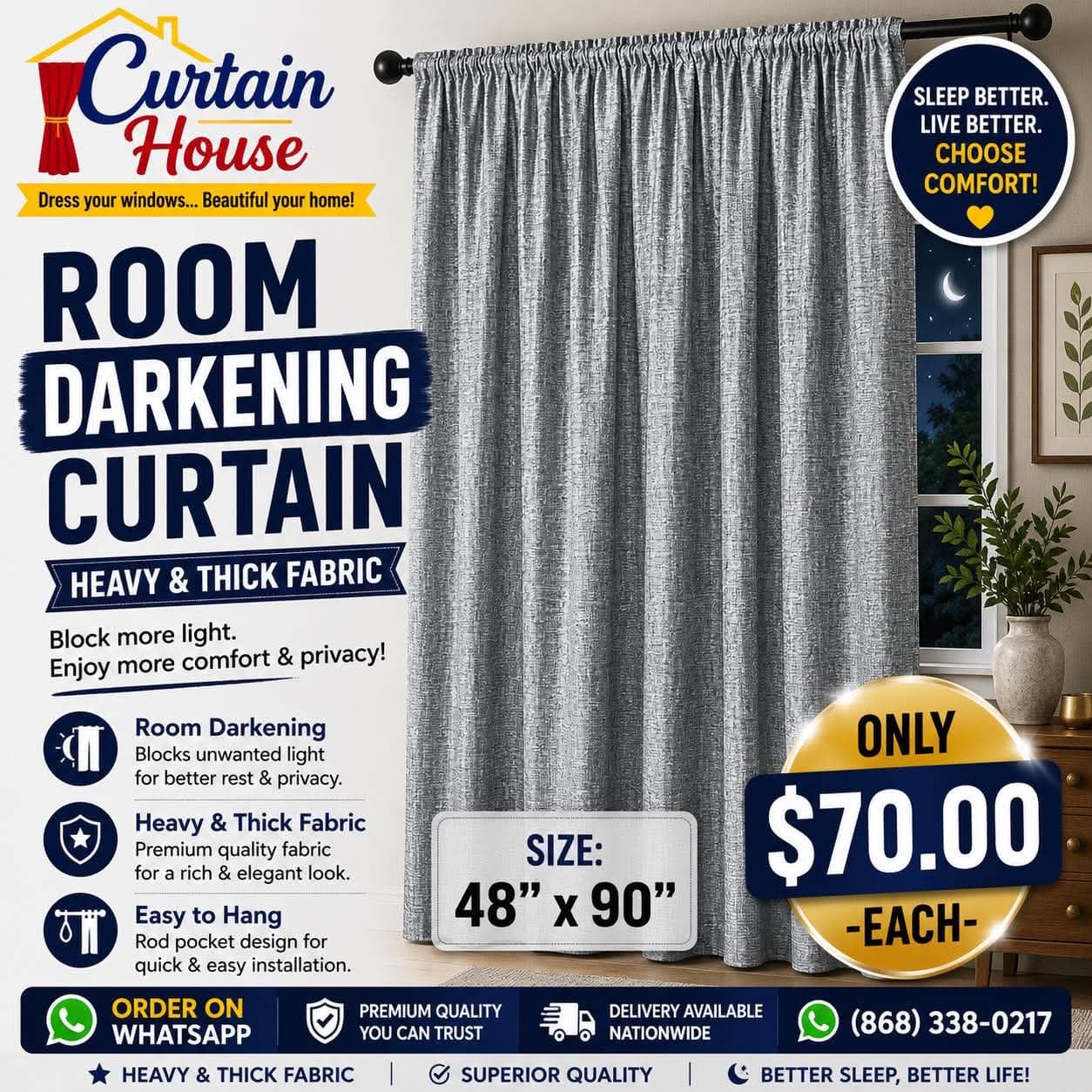 Rod-Pocket Curtain