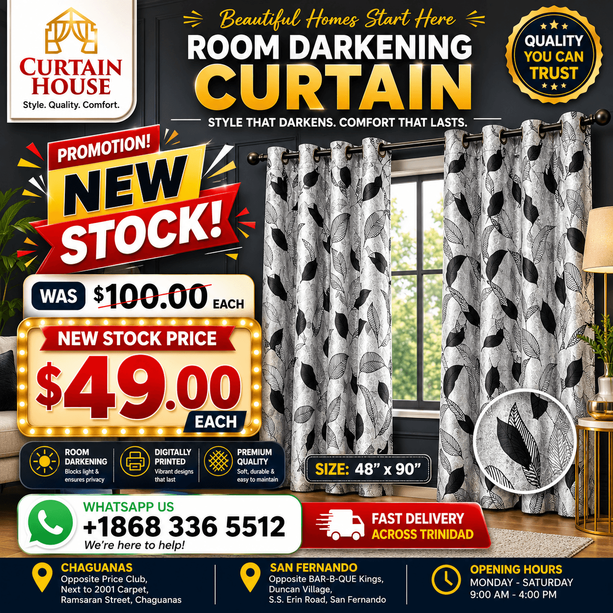 Grommet Curtain
